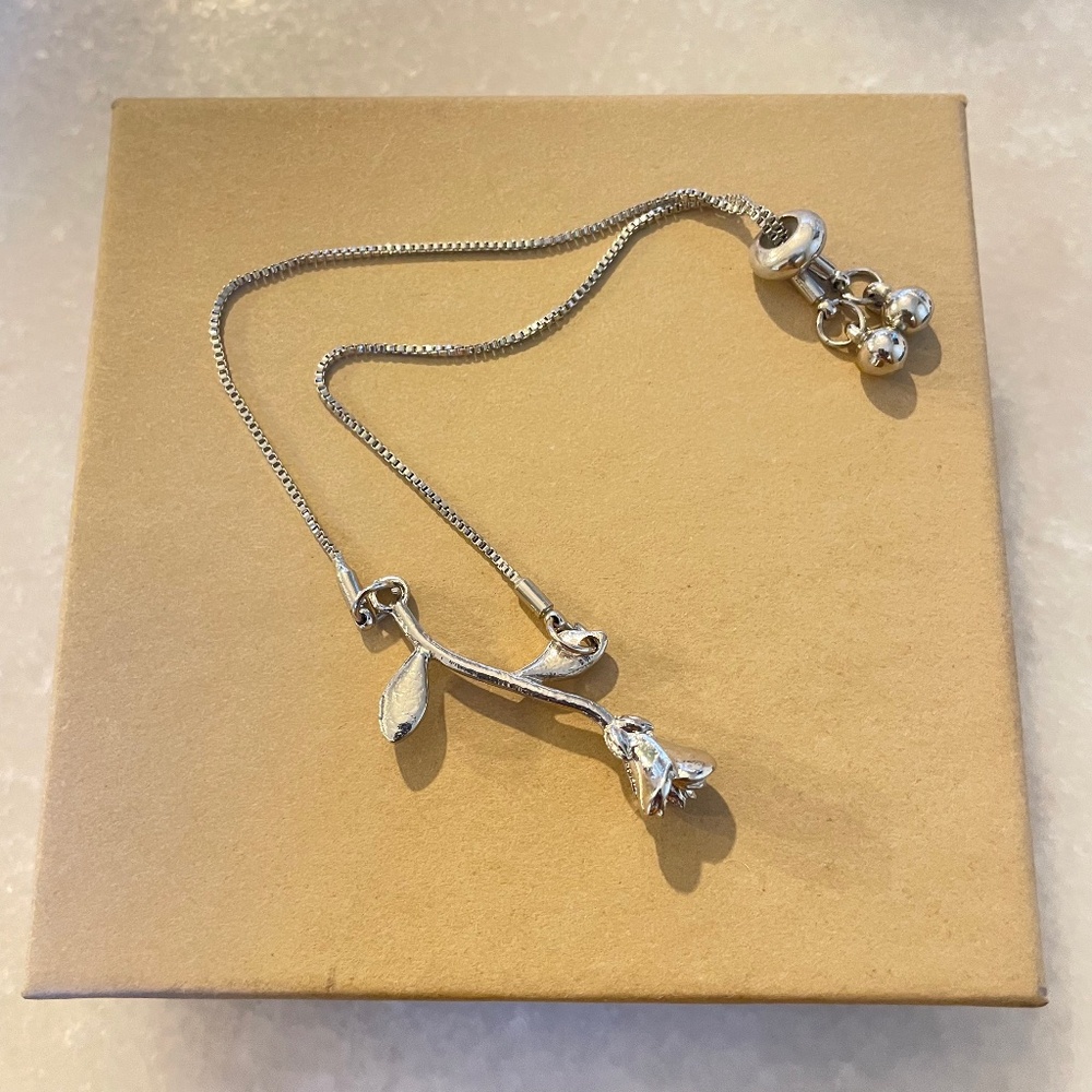 Silver Rose Bracelet (Argento Vivo)